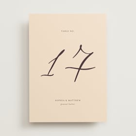 Table Numbers
