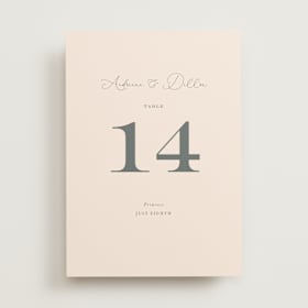 Table Numbers