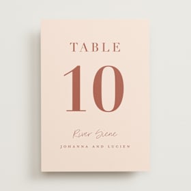 Table Numbers