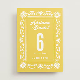 Table Numbers