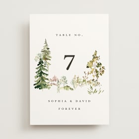 Table Numbers