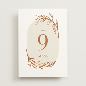 Table Numbers