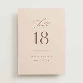 Table Numbers