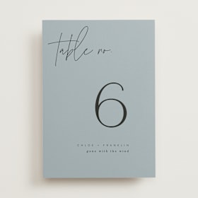 Table Numbers