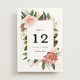 Table Numbers