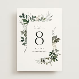 Table Numbers