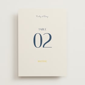 Table Numbers