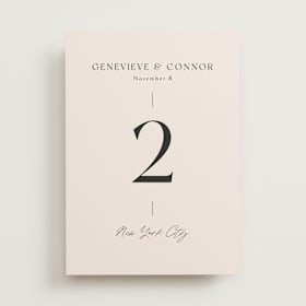 Table Numbers