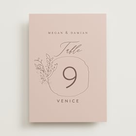 Table Numbers