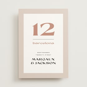 Table Numbers