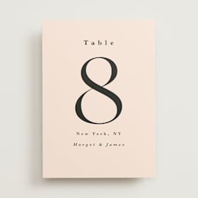 Table Numbers
