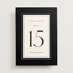 Table Numbers