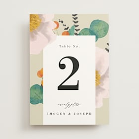 Table Numbers
