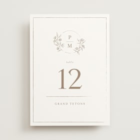 Table Numbers