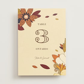 Table Numbers
