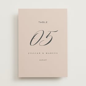 Table Numbers