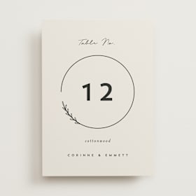 Table Numbers