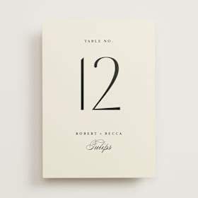 Table Numbers
