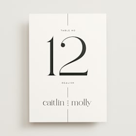 Table Numbers
