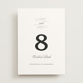 Table Numbers