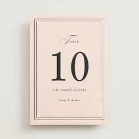 Table Numbers