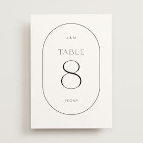 Table Numbers