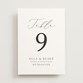 Table Numbers