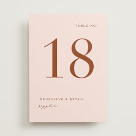 Table Numbers