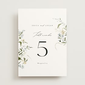Table Numbers
