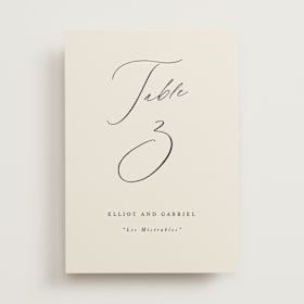 Table Numbers