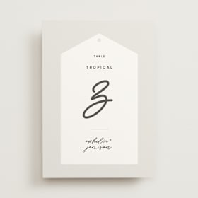 Table Numbers