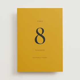 Table Numbers