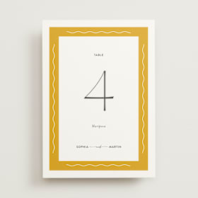 Table Numbers