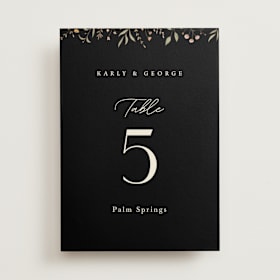 Table Numbers