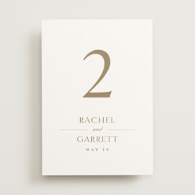 Table Numbers