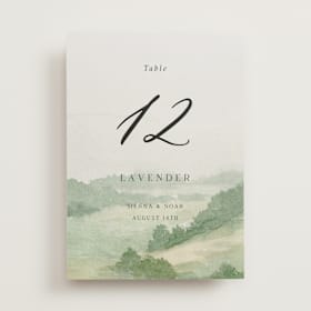 Table Numbers