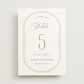 Table Numbers
