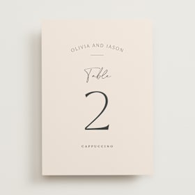 Table Numbers