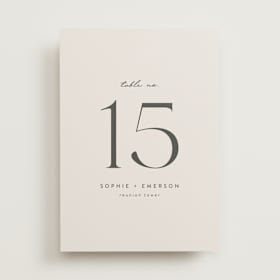 Table Numbers