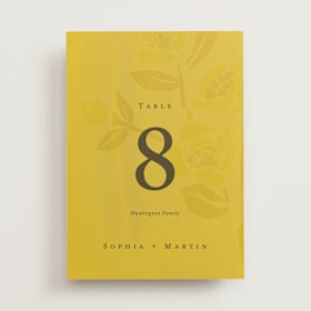 Table Numbers