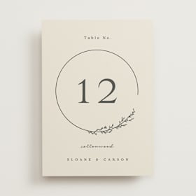 Table Numbers
