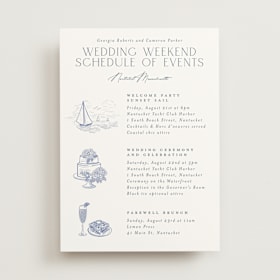 Wedding Weekend Itinerary Cards