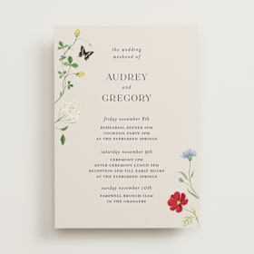 Wedding Weekend Itinerary Cards