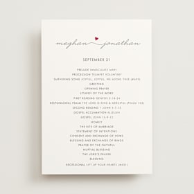 Wedding Programs