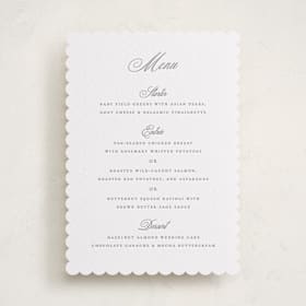 Letterpress Menu