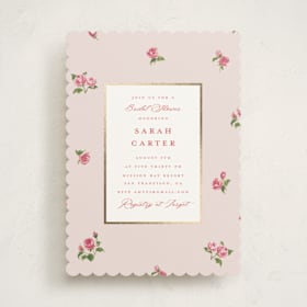 Foil-Pressed Bridal Shower Invitations