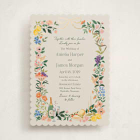 Foil-Pressed Wedding Invitations