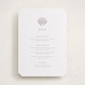Letterpress Menu