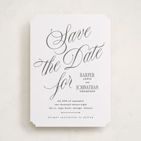 Letterpress Save the Date Cards