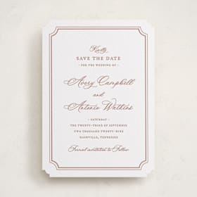 Letterpress Save the Date Cards